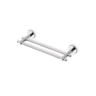 Double Towel Bar Chrome 12 Inch Double Towel Bar Made in Brass StilHaus VE06.2-08